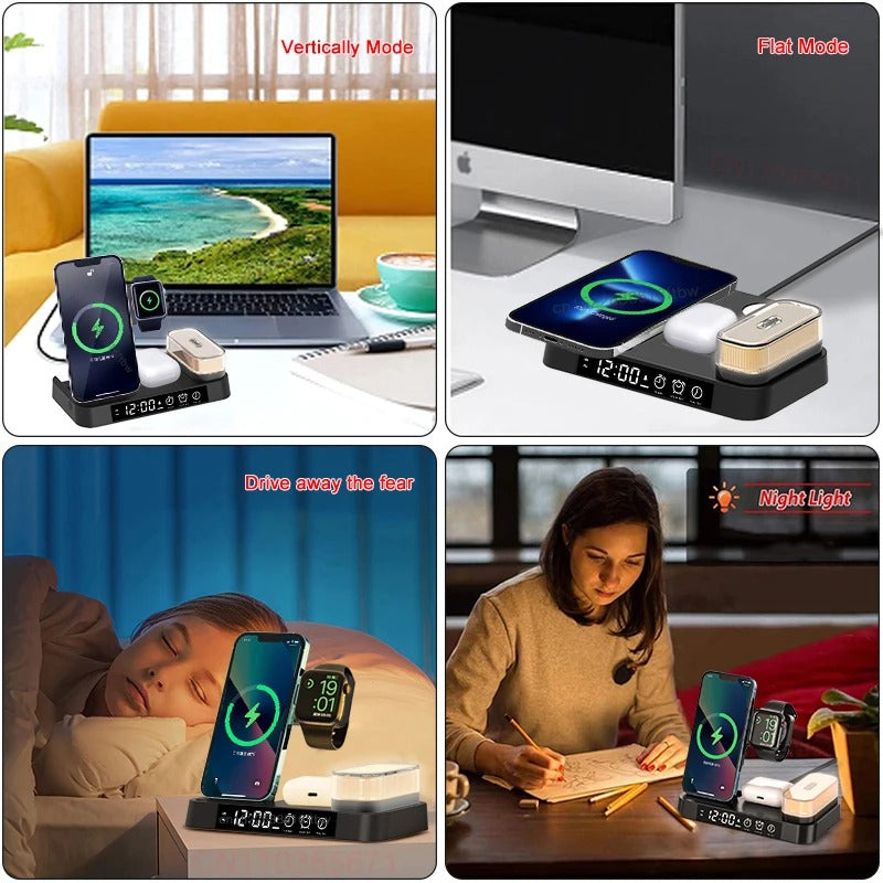 Led Fast Wireless charger stand 3 in 1